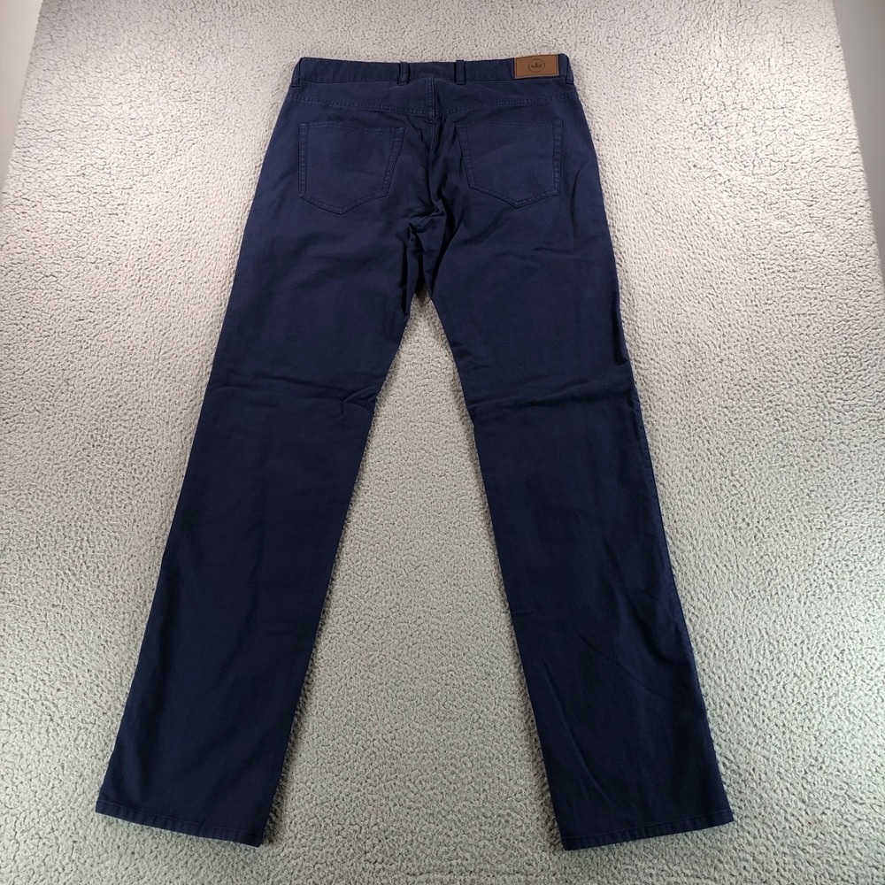 Peter Millar Pants Mens 32x33 Mens Blue Ultimate Sateen 5 Pocket Stretch Golf - Picture 4 of 14
